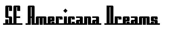 SF Americana Dreams font preview